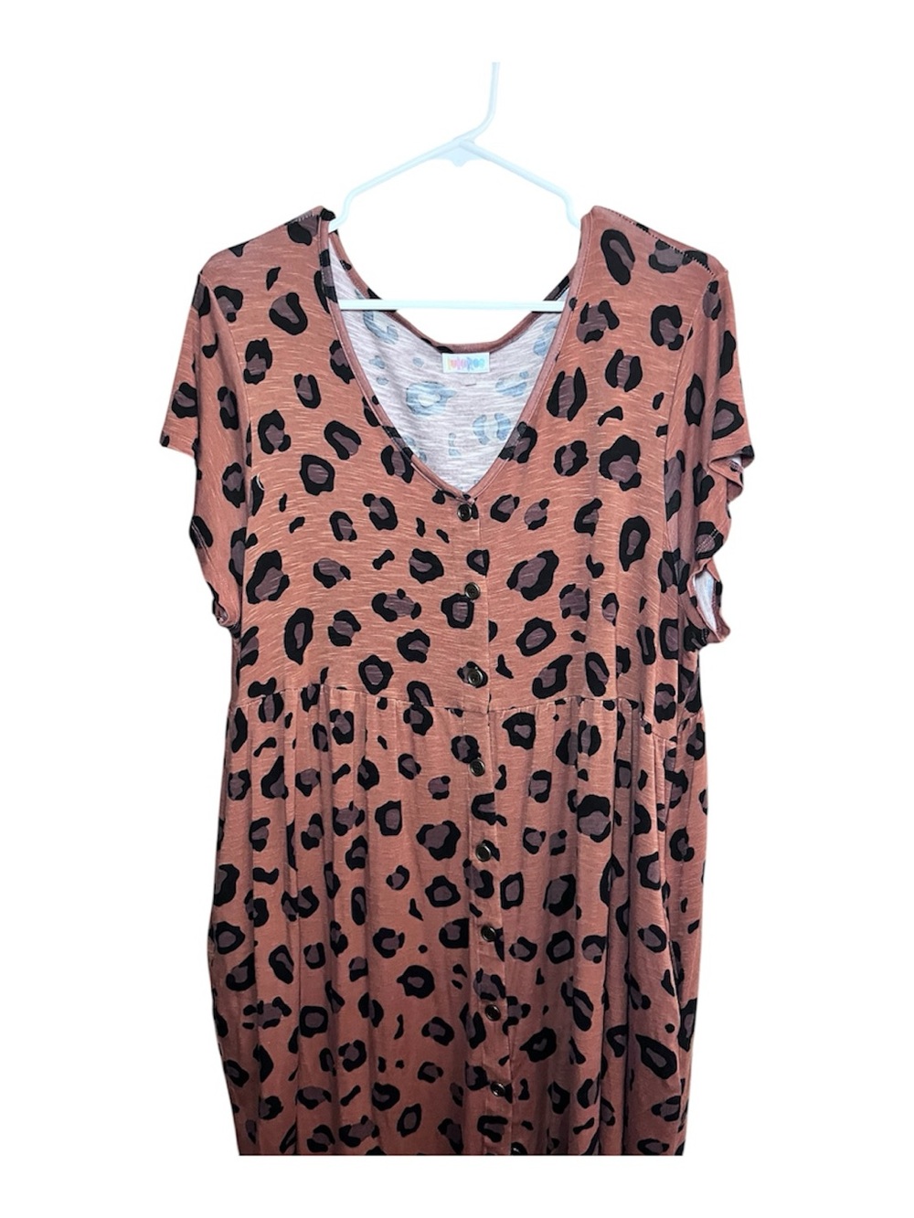LuLaRoe Rust Leopard V-Neck Tunic